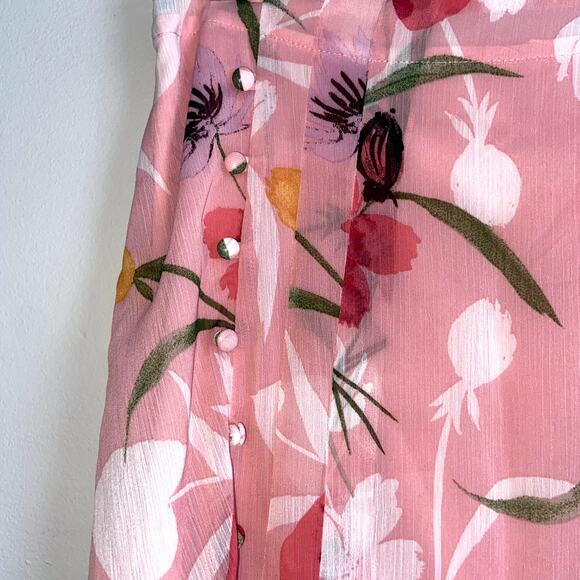 Leith Maxi Skirt Women Size Small Floral Flowy Pink NWT * - Picture 3 of 8